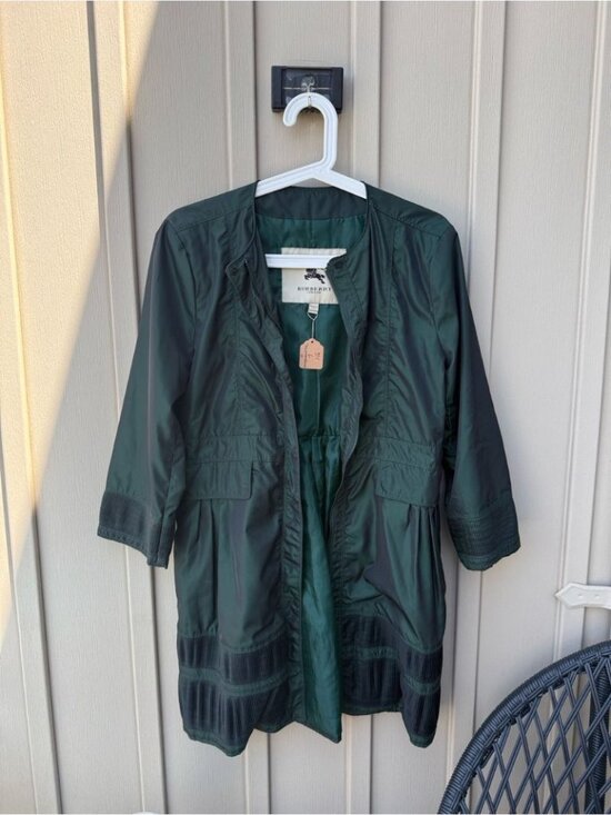 Burberry Jackets & Blazers - Burberry Green Lightweight Women’s Coat